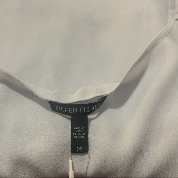 Eileen Fisher Silk Crepe Bateau Neck Tank - Picture 4 of 11